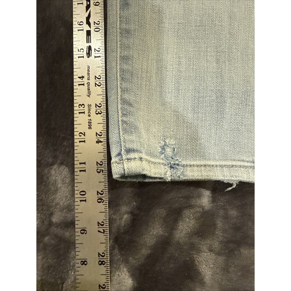 7 For All Mankind Jeans Women 31 Denim Josefina Button Fly Stretch Distressed - Picture 3 of 15